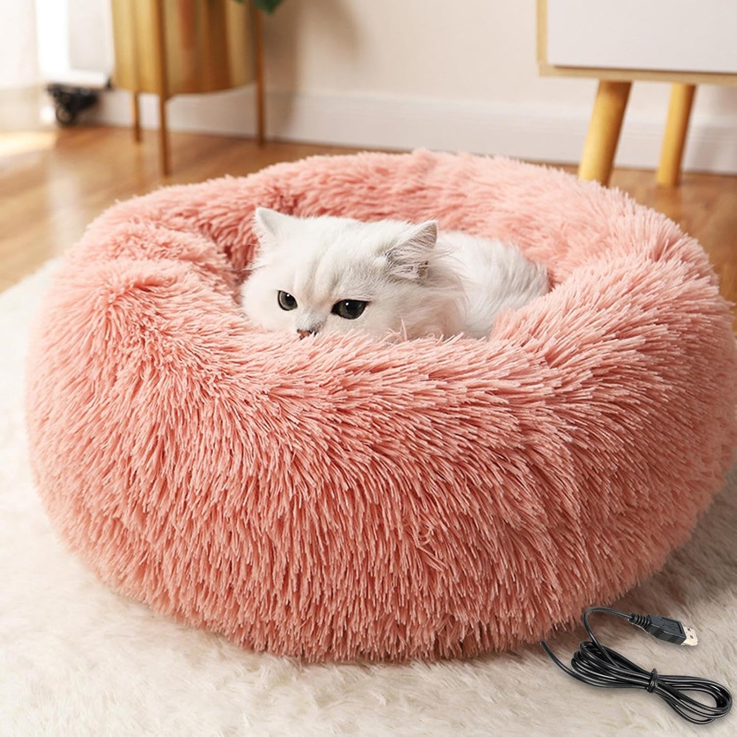 Lit pour Chat - CozyCat™ - Rose - Minou Majesté