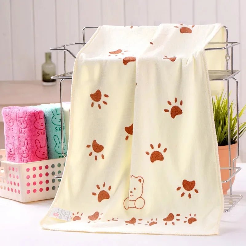 Serviette de Bain - PetTowel™ - Ourson Crème - Minou Majesté